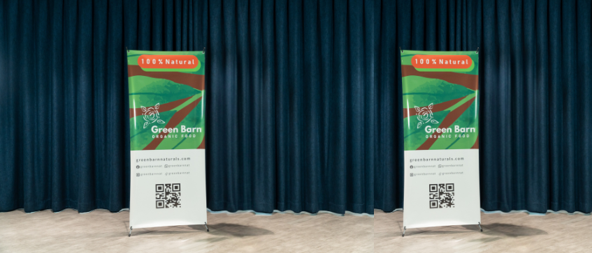 pull up banner printing services with Gogoprint for product showcase