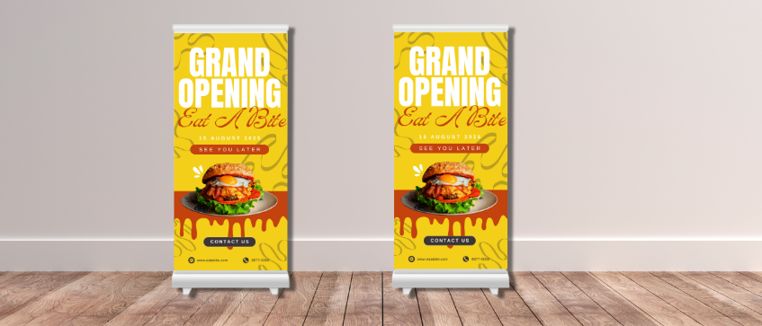 Roll up banner printing for events and trade shows